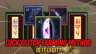 Does The Jujutsu Infinite LUCK Glitch ACTUALLY Work  Best Farming Method [upl. by Tnarb294]