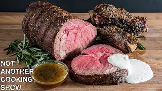 how to make a PRIME RIB DINNER from START TO FINISH [upl. by Athalla]