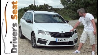 Skoda Octavia vRS 2018 Review  Drivers Seat [upl. by Nonnac794]