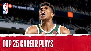 Giannis Antetokounmpos Top 25 Career Plays [upl. by Wehhtam]