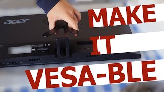 How to Mount Your NonVESA Monitor [upl. by Bonnice]