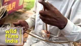 Rajasthani plays Ektara a traditional stringed instrument of India [upl. by Chong]