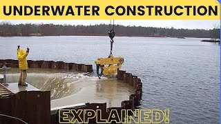 How Underwater Structures are Built Cofferdam Explained [upl. by Anomis]