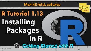 How to Install Packages in R  R Tutorial 113  MarinStatsLectures [upl. by Kerwon]