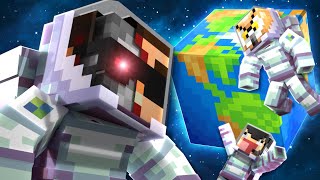 WE WENT TO SPACE IN MINECRAFT [upl. by Poland]