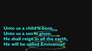 Unto Us a Child is Born 3vvrefrain with lyrics for congregations [upl. by Inaliel]