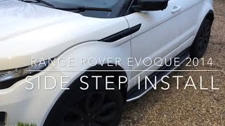 Range Rover Evoque  Side Step Install [upl. by Parke]