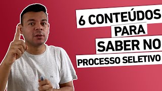 ENFERMEIROS 6 CONTEÚDOS PARA SABER NO PROCESSO SELETIVO [upl. by Ttereve611]