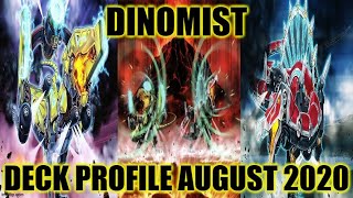 DINOMIST DECK PROFILE AUGUST 2020 YUGIOH [upl. by Siraj]