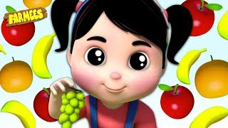 Fruit Names amp Colors For Kids  Nursery Rhymes amp Cartoon Videos For Children [upl. by Leverett563]