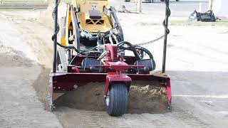 SharpGrade laser grader on mini skid steer [upl. by Lelith22]