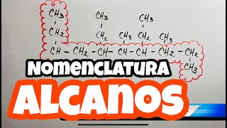 Nomenclatura de ALCANOS Ramificados 🔗🔗🔗 paso a paso [upl. by Hoffert]