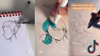 TUTORIAIS de DESENHO do TikTok  Compilado caramellosb [upl. by Flatto674]