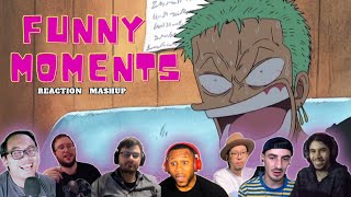 A quick laugh part 1  One piece  Funny moments  Reaction Mashup [upl. by Ylro693]