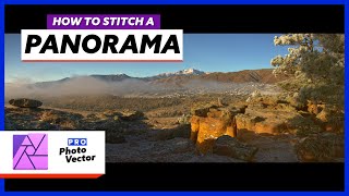 How to Stitch a Panoramic Photo in Affinity Photo [upl. by Heidt]