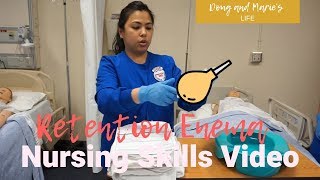 NURSING SKILL RETENTION ENEMA [upl. by Eelasor]