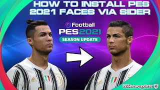 How to Install PES 2021 to PES 2018 Faces via Sider [upl. by Jacquet]