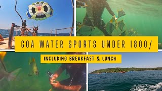 WATER ACTIVITIES IN GOA WATER SPORTS SCUBA DIVING  PARASAILING  JET SKY  WATERSPORTS  GOA [upl. by Airrat]