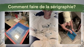 Comment faire de la sérigraphie Préparation du cadre 🎨 [upl. by Nnayar]