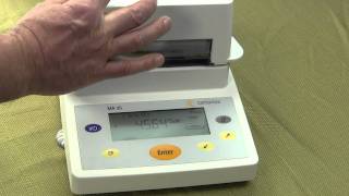 Moisture Analyzer  how to use a moisture balance [upl. by Anitsihc260]