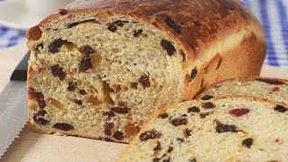 Fruit Bread Recipe Demonstration  Joyofbakingcom [upl. by Ahseiat]