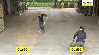 Kärcher KM 7020 Professional Push Sweepers vs Broom [upl. by Anir]