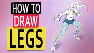 How To Draw Legs  Easy Anatomy and Gesture [upl. by Regnig]