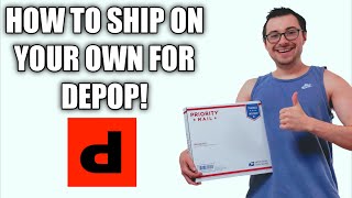 How To Ship On Your Own For Depop  Full Walkthrough [upl. by Miuqaoj746]