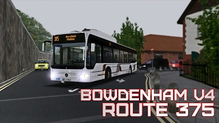 Bowdenham V4 Route 375  OMSI 2 [upl. by Ylrehs]