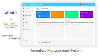 Inventory Management System in VBNET and MySql databaseSource code  VBNET Tutorial [upl. by Mungo]