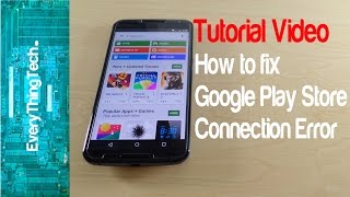 How To Fix Google Play Store Connection Error [upl. by Gowrie]