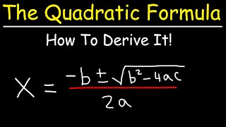 How To Prove The Quadratic Formula By Completing The Square [upl. by Nnahoj37]