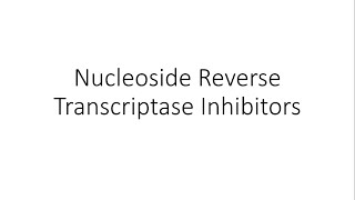 Nucleoside Reverse Transcriptase Inhibitors NRTIs  Pharmacology [upl. by Haek]