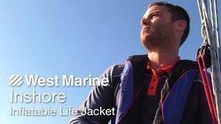 Inshore AutomaticManual Inflatable Life Jacket  West Marine Quick Look [upl. by Aciraj750]