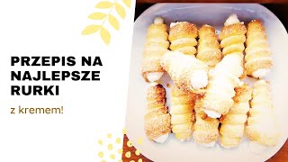 NAJLEPSZE RURKI z KREMEM 🤤 Recipe for CORNET PIE with CREAM [upl. by Nauqet]