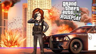 BECOMING A COP ON A PUBLIC RP SERVER  GTA RP [upl. by Quill]