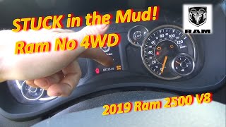 STUCK in the mud Ram 2500 NO 4WD Diag amp Repair [upl. by Pulchia]