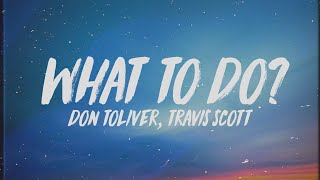 Travis Scott  What To Do Lyrics ft Don Toliver [upl. by Rodolphe]