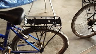 Bicycle cargo rack installation Compare two different mounting styles Tips picking the right rack [upl. by Nylyaj45]