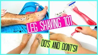 HOW TO SHAVE YOUR LEGS FOR BEGINNERS [upl. by Mcgruter103]