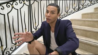 Olivier Rousteing and Loic Prigent stairs challenge at Balmain office badabalmainboum [upl. by Ehrenberg556]