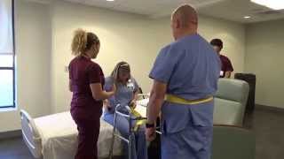 Physical Therapy Transfer Training  How To Transfer From Wheelchair To Bed [upl. by Mcbride]