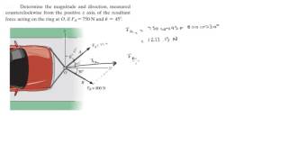 Finding the resultant force [upl. by Dagley]