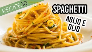 15 minute Spaghetti aglio e olio [upl. by Jesus]