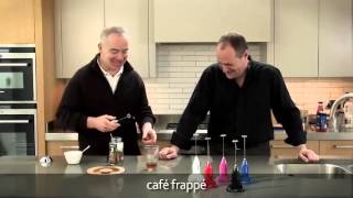 How to make a frappé coffee using an aerolatte milk frother [upl. by Yssis]