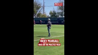 Ricky Pearsall returns to the practice field 👀  NBC Sports Bay Area [upl. by Ossy]