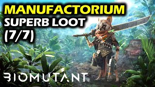 Manufactorium Superb Loot Locations  Area Objectives  Biomutant Collectibles Guide amp Walkthrough [upl. by Gnah]