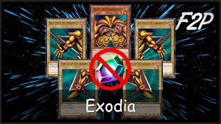 NO GEM EXODIA  Cheapest Exodia Deck EVER YuGiOh Duel Links [upl. by Suoiradal]