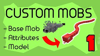 Make Your Own CUSTOM MOBS 1  Minecraft Data Pack Tutorial [upl. by Enomor]