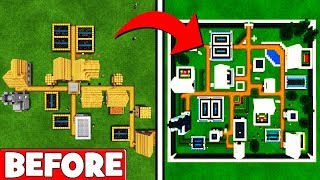 Minecraft Tutorial Entire Modern Village Transformation [upl. by Bulley]